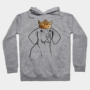 Treeing Walker Coonhound Dog King Queen Wearing Crown Hoodie